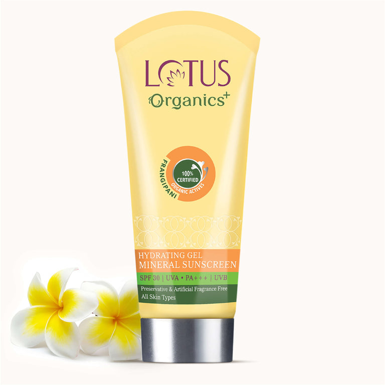 LOTUS ORGANICS HYDRATING GEL MINRAL SUNSCREEN SPF 30 100GM