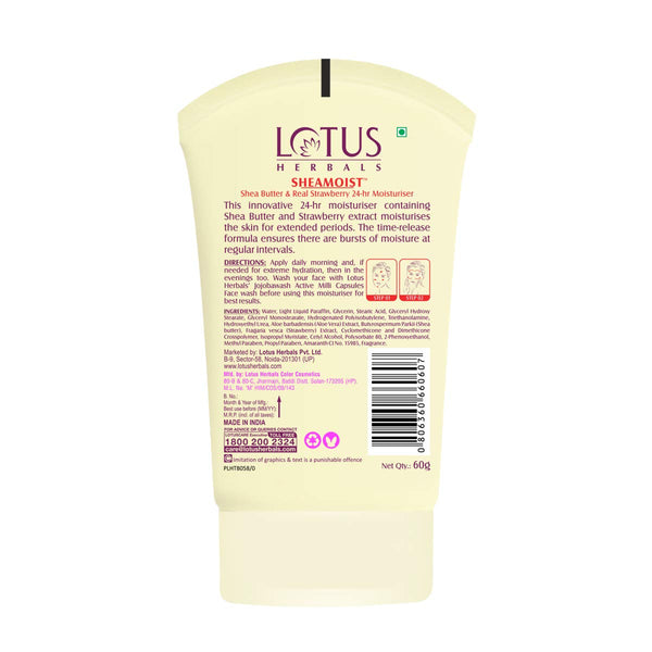 LOTUS HERBALS MOISTURISER SHEAMOIST 60 GRM