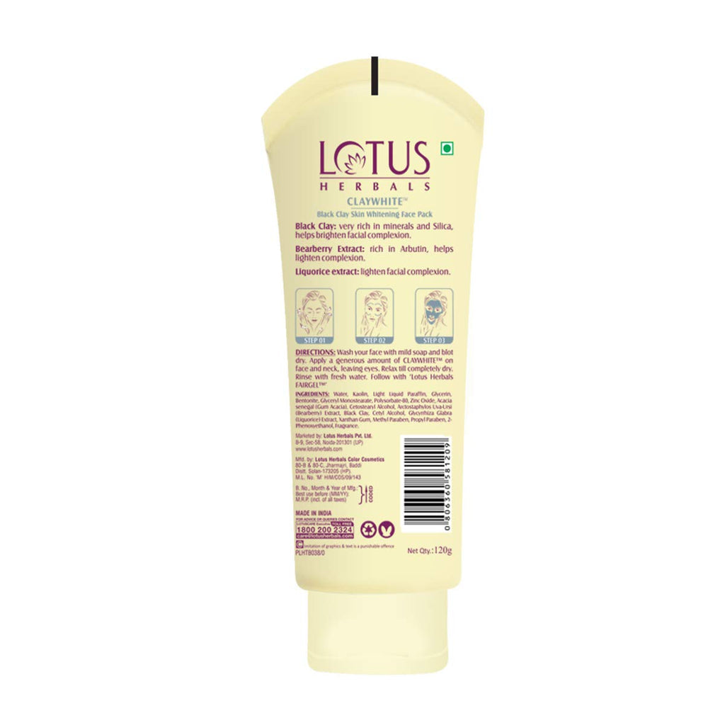 LOTUS HERBALS FACEPACK CLAYWHITE 60 GRM