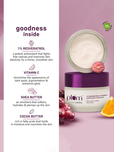 PLUM MOISTURIZER VITAMIN C REVERATROL 50 GM