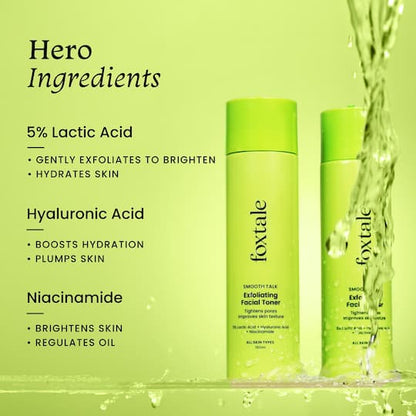 FOXTALE SMOOTH TALK EXFOLIATING FACIAL TONER 150ML