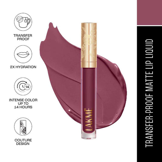 Lakme Rouge Bloom Matte Lip Liquid Power Petal