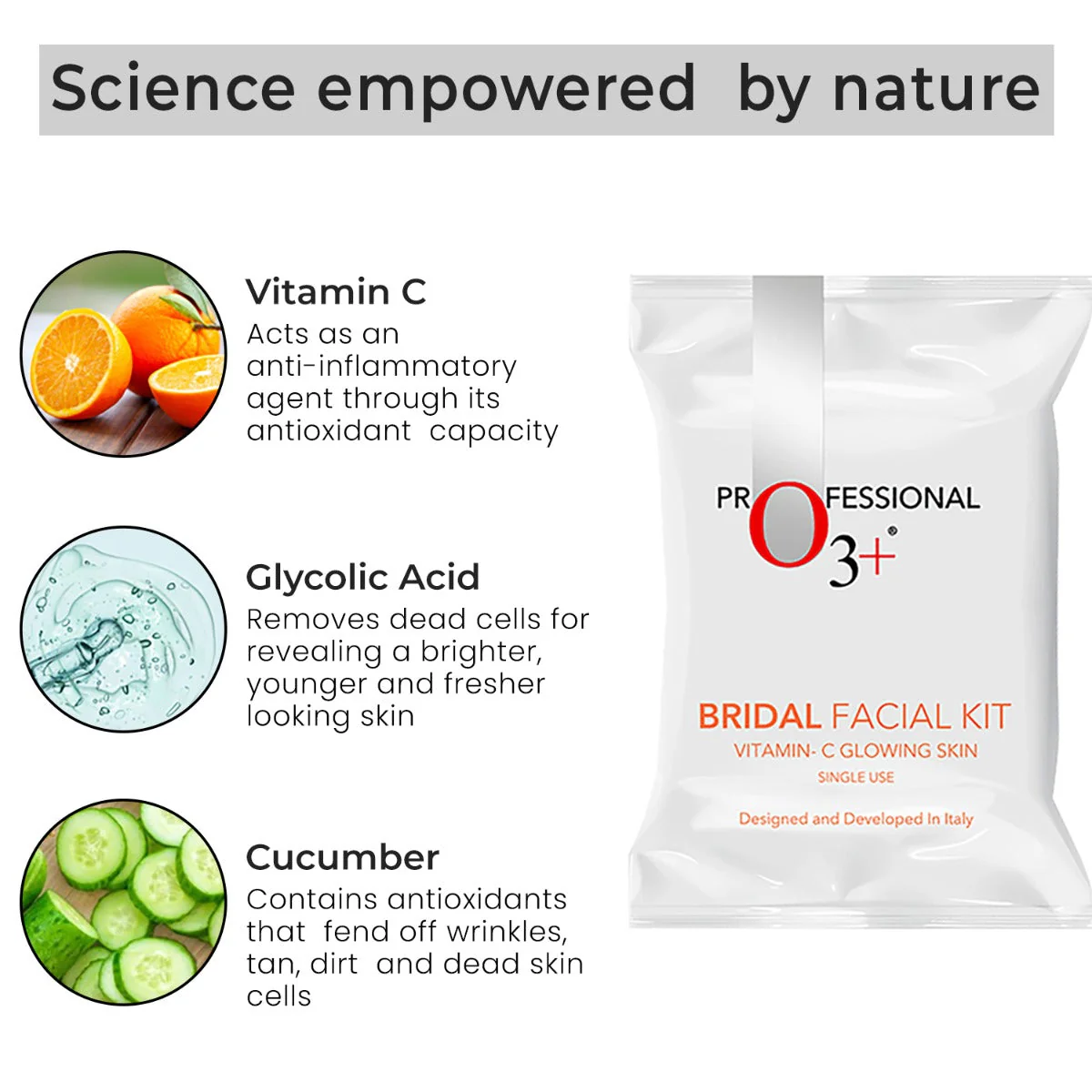 O3+ Facial Kit for Bridal Glow - Product details and ingredients