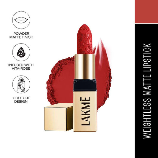 Lakme Rouge Bloom Powder Matte Bullet Scarlet Rose