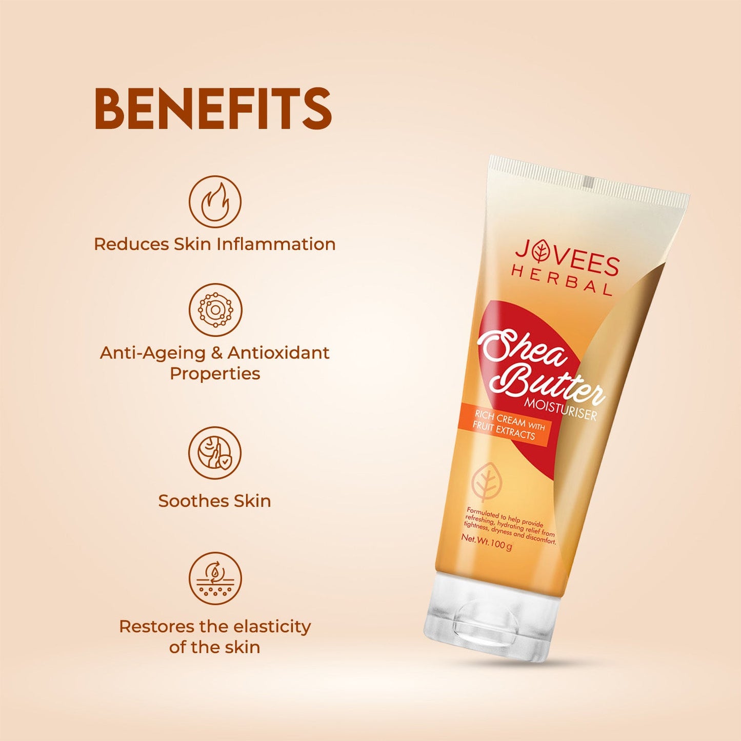 JOVEES SHEA BUTTER MOISTURISER 50 GRM