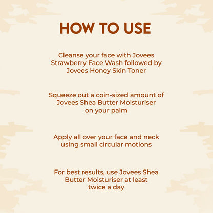 JOVEES SHEA BUTTER MOISTURISER 50 GRM