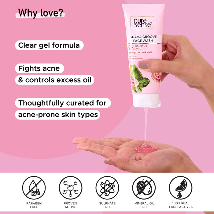 PURE SENSE FACEWASH GUAVA GROOVE