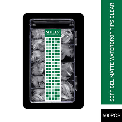 शिल्स नेल टिप्स कोरिया क्लियर वॉटरड्रॉप
