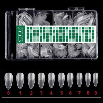 शिल्स नेल टिप्स कोरिया क्लियर वॉटरड्रॉप