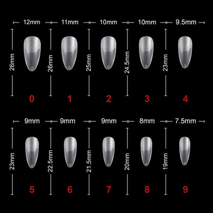 शिल्स नेल टिप्स कोरिया क्लियर वॉटरड्रॉप