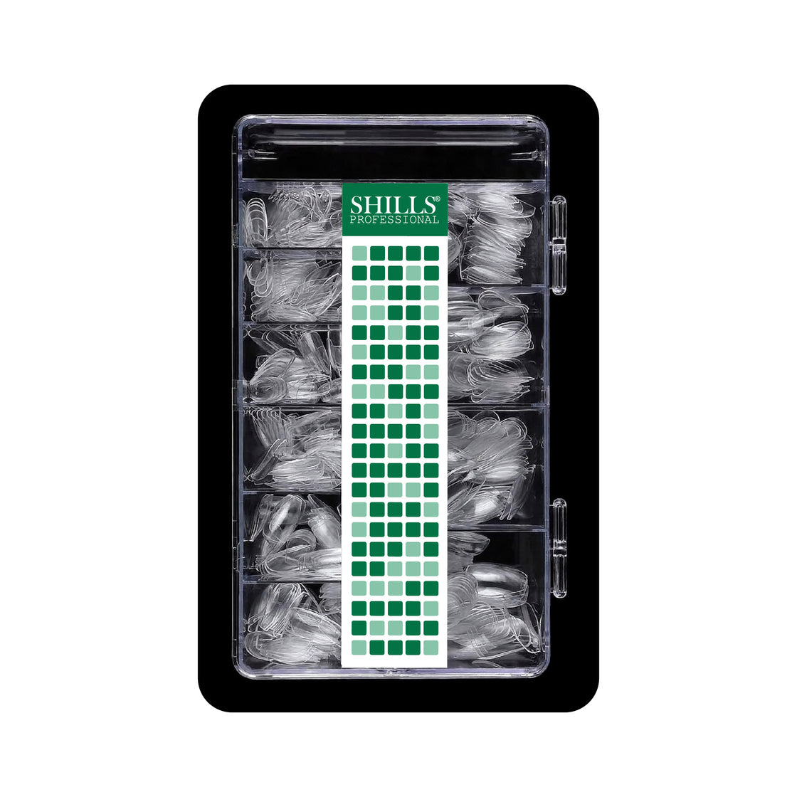 शिल्स नेल टिप्स कोरिया क्लियर शॉर्ट बैले टिप्स