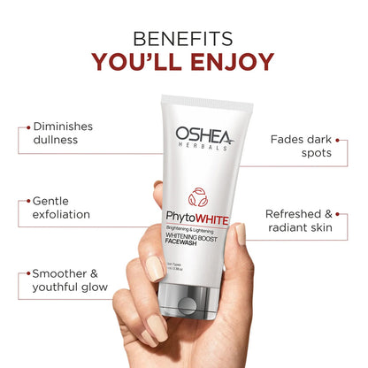 OSHEA PHYTOWHITE WHITENING BOOST FACE WASH 100ML