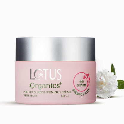 LOTUS ORGANICS PRECIOUS BRIGHTENING CREAM SPF 20 50GM