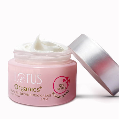 LOTUS ORGANICS PRECIOUS BRIGHTENING CREAM SPF 20 50GM