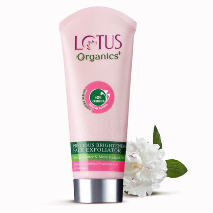 LOTUS ORGANICS PRECIOUS BRIGHTENING EXFOLIATOR 100GM