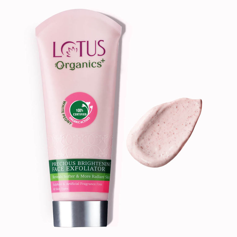 LOTUS ORGANICS PRECIOUS BRIGHTENING EXFOLIATOR 100GM