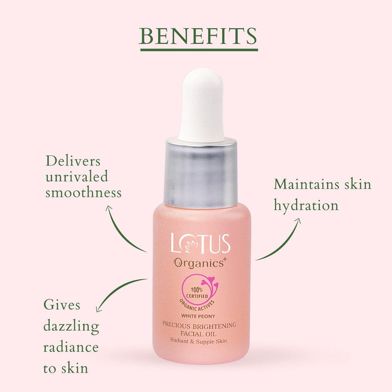 LOTUS ORGANICS PRECIOUS BRIGHTENING FACIAL OIL 15ML