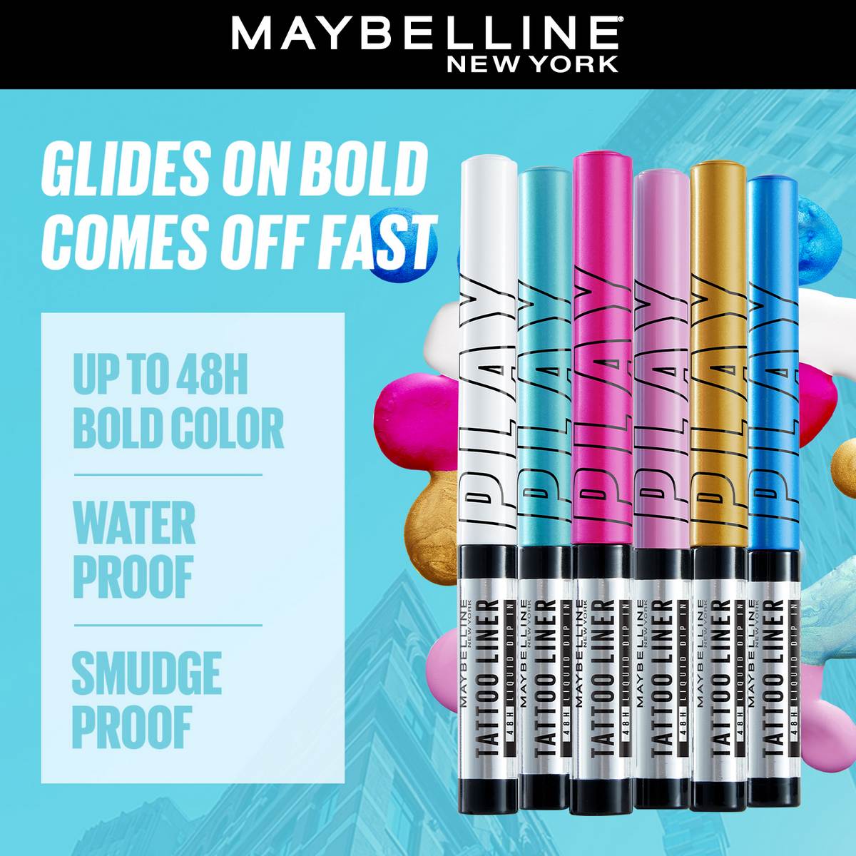 MAYBELLINE EYELINER TATTO PLAY RIDE AS 2.1ML  LTLPELEC