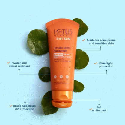 LOTUS HERBALS SPF 50+ ULTRA RX MATTE SUNSCREEN 50 GM