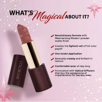 कलरबार सिनफुल मैट लिप कलर 029 लाइट्स ऑफ 3.2G