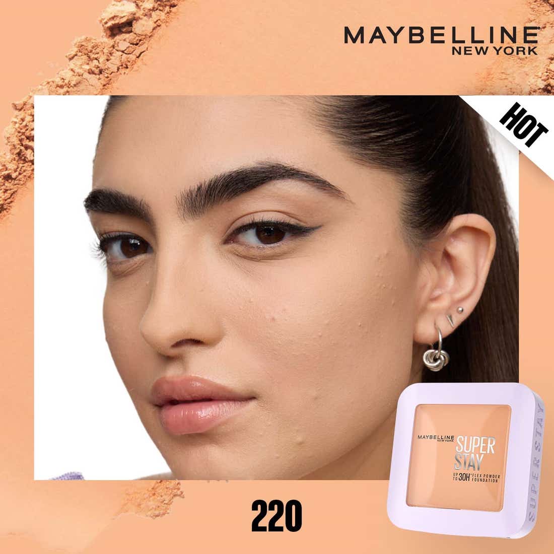 MAYBELLINE SUPER STAY FOUNDATION COMPACT 220