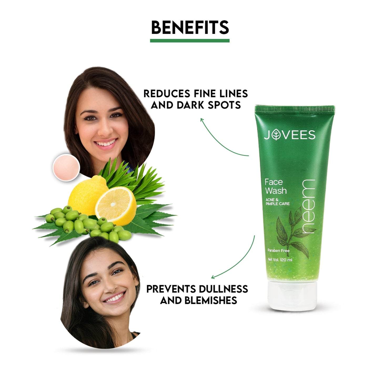 JOVEES NEEM FACE WASH 120ML