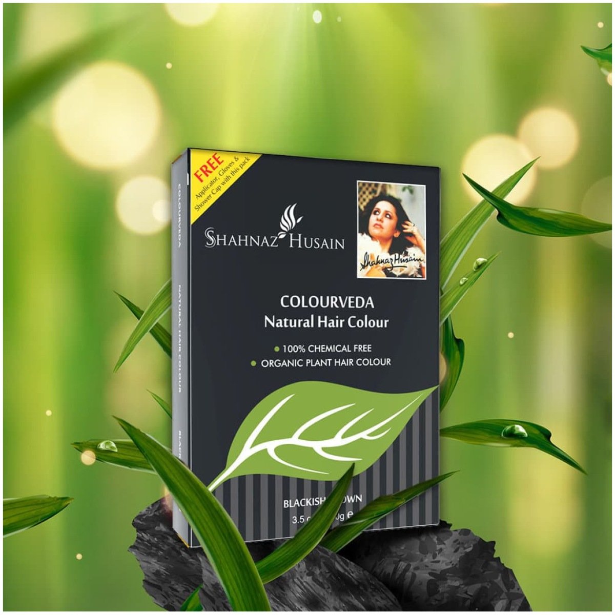 SHAHNAZ HUSAIN COLOURVEDA HAIR COLOUR BLACKISH BROWN 100GM