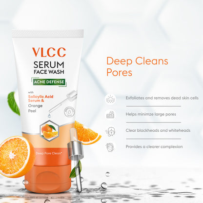 VLCC SERUM FACE WASH ACNE DEFENSE ORANGE 50ML