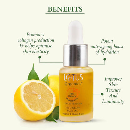 LOTUS ORGANICS VIT C GLOW FACE OIL 15ML