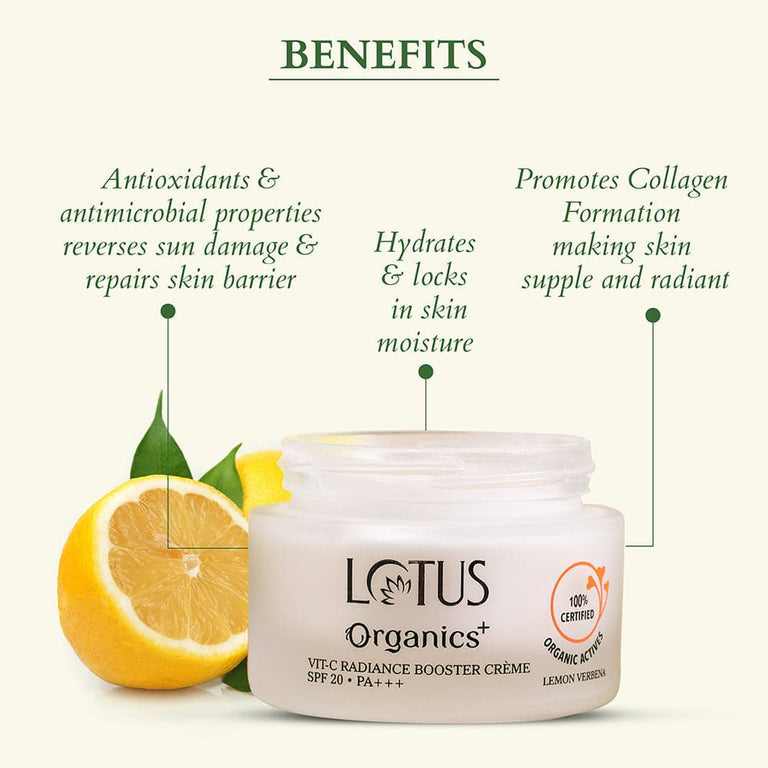 LOTUS ORGANICS VIT C RADIANCE BOOSTER CREAM 50GM