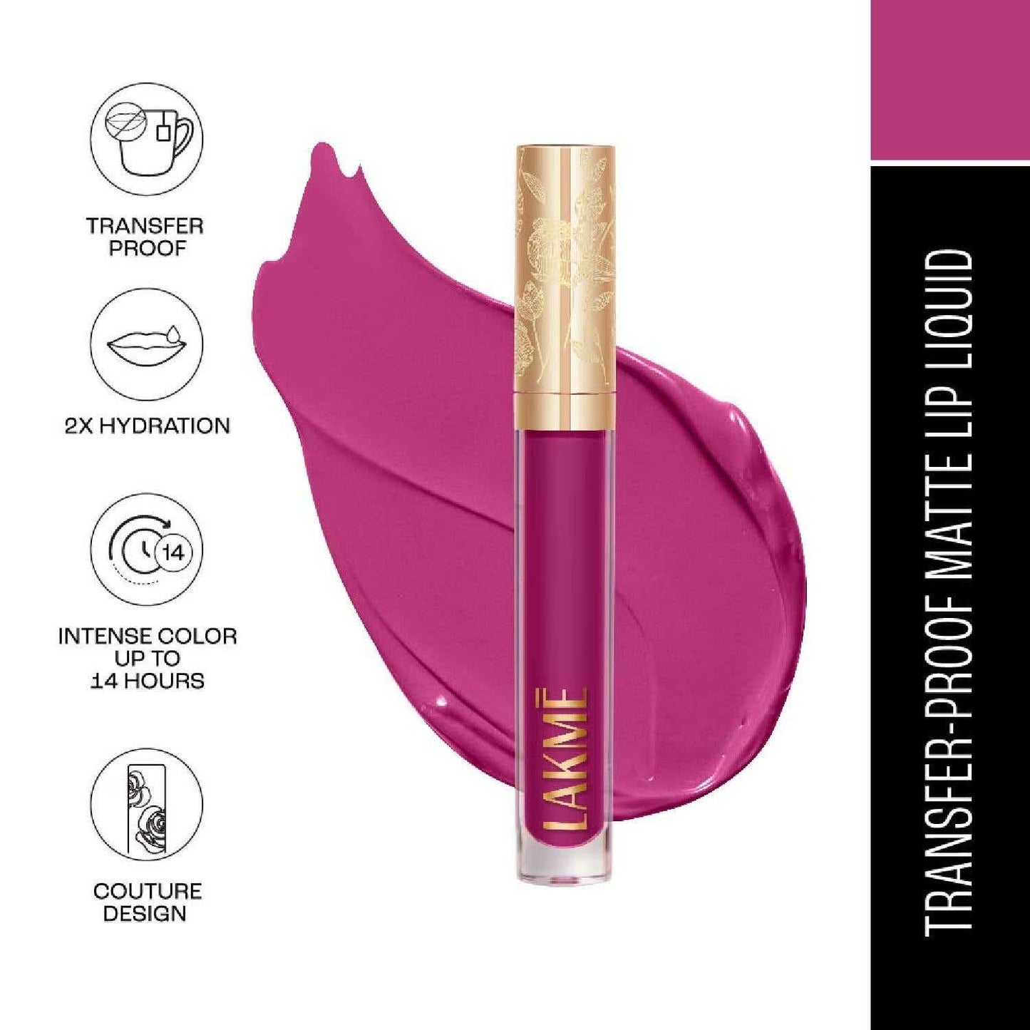 Lakme Rouge Bloom Matte Lip Liquid Iconic Iris