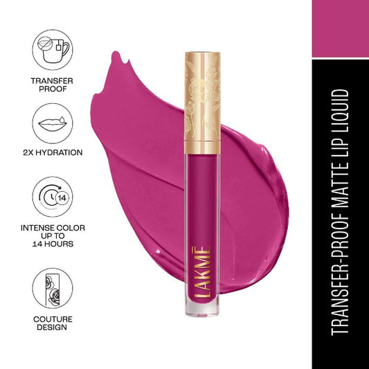Lakme Rouge Bloom Matte Lip Liquid Iconic Iris