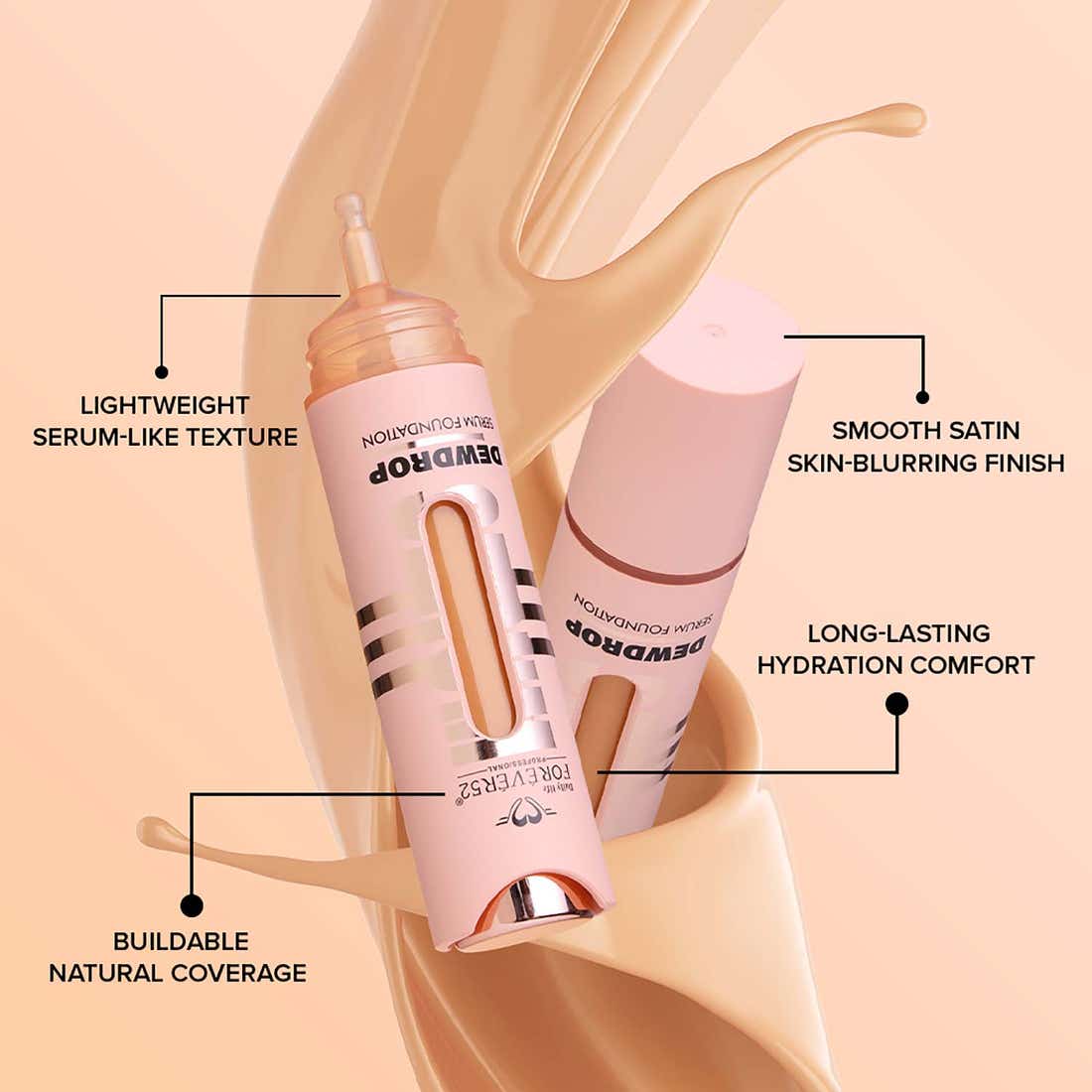 FOREVER 52 DEWDROP SERUM FOUNDATION SRF001 FAIR LIGHT 15G