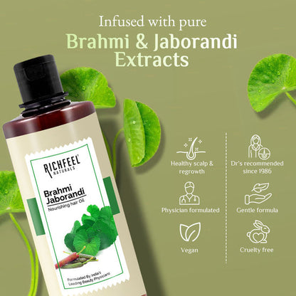 RICHFEEL HAIR OIL BRAHMI JABORANDI 500 ML