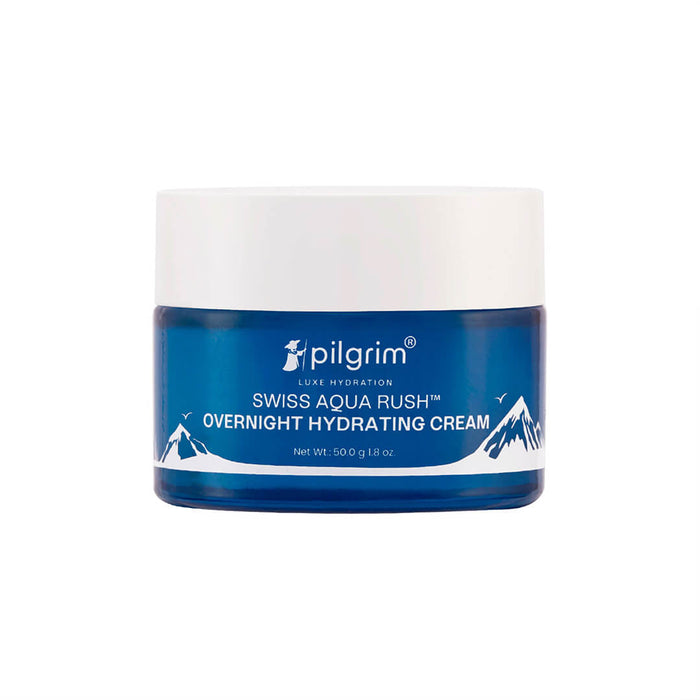 PILGRIM HYDRATING SWISS AQUA RUSH OVERNIGHT NIGHT CREAM 50GM