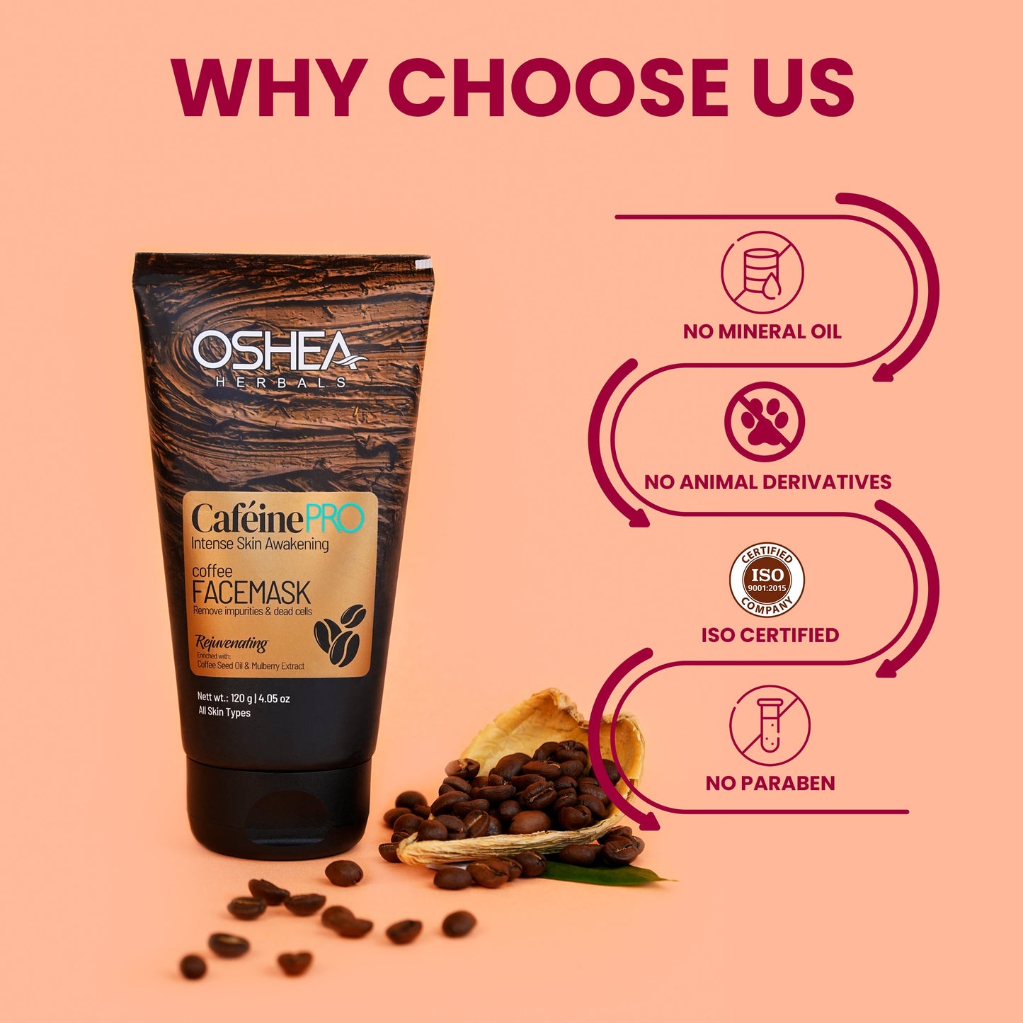 OSHEA PEEL OFF COFEE 120G