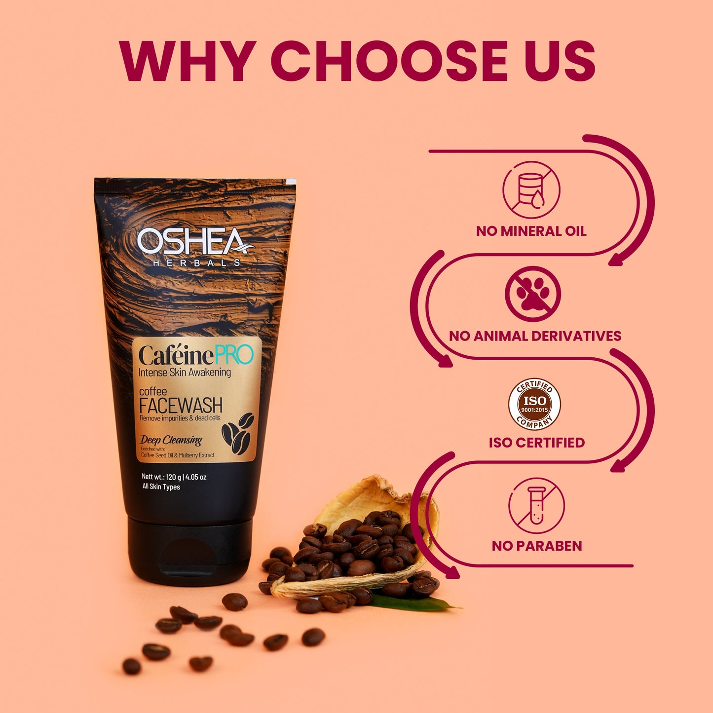 OSHEA FACEWASH COFFEE 120G