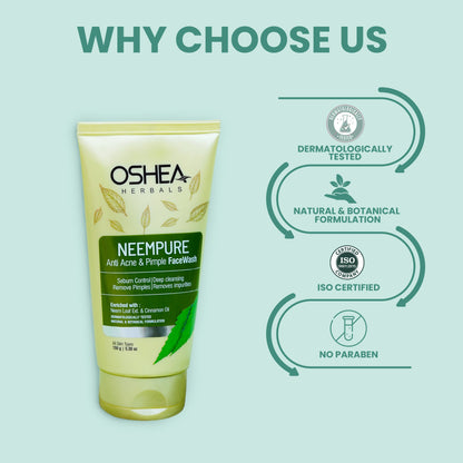 OSHEA FACEWASH NEEM 100G