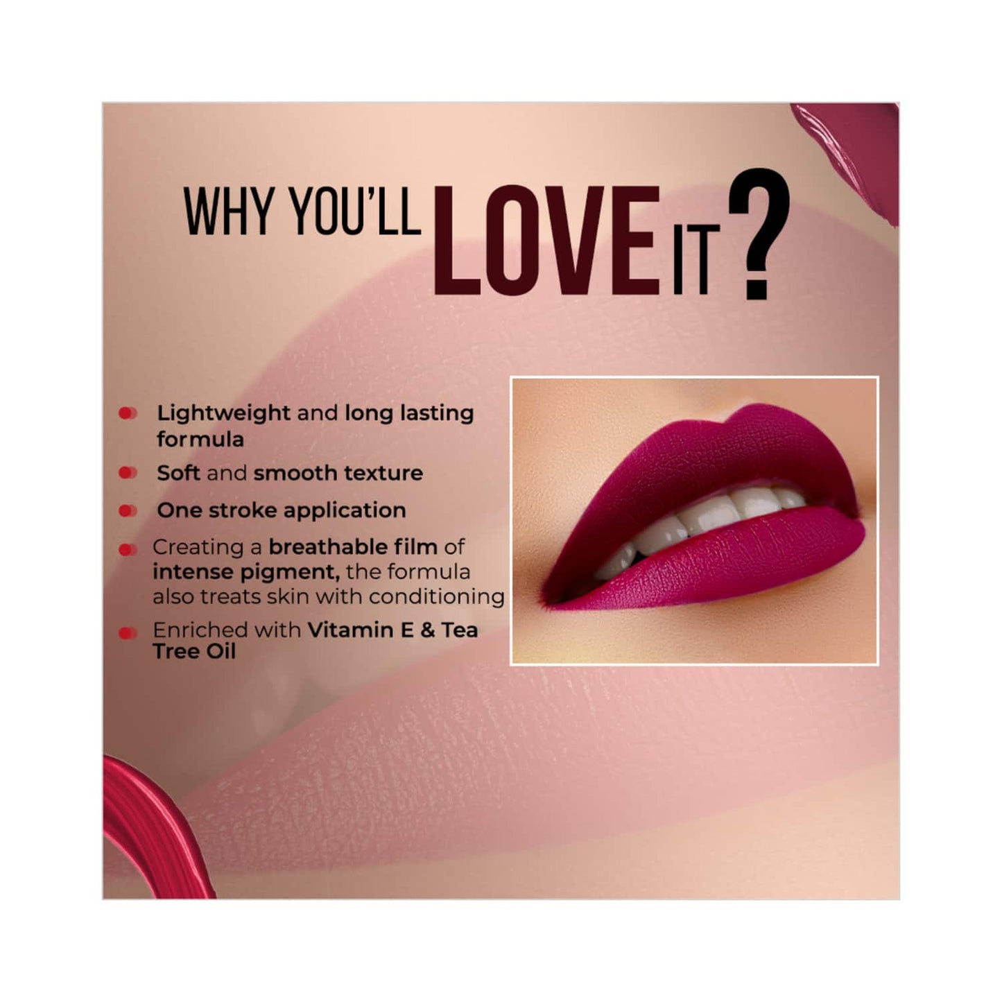 COLORBAR LIPSTICK POWERKISS 022 WANNA BE 5ML