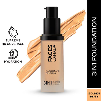 FACES FOUNDATION 3IN1 032 GOLDEN BEIGE 30ML