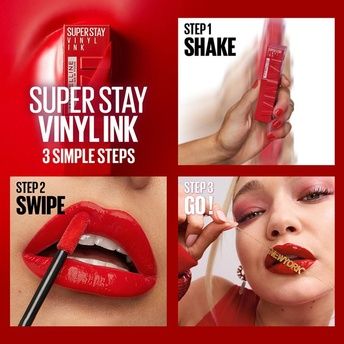 MAYBELLINE LIPSTICK LIQUID SUPER STAY VINYL INK 10 LIPPY