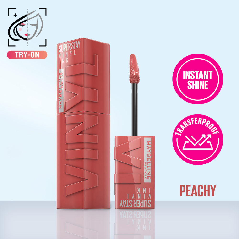 MAYBELLINE LIPSTICK LIQUID SUPER STAY VINYL INK 15 PEACHY