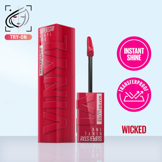 MAYBELLINE LIPSTICK LIQUID SUPER STAY VINYL INK 50 WICKED