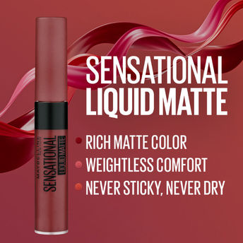 MAYBELLINE LIPSTICK LIQUID COLOR SENSATIONAL MATTE 21 NUDE NUANCE