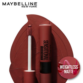 MAYBELLINE LIPSTICK LIQUID COLOR SENSATIONAL MATTE 13 UPBEAT CRIMSON