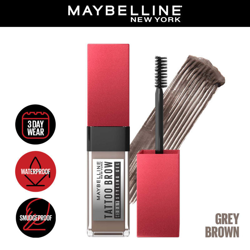 MAYBELLINE EYEBROW TATTOO GEL 36HRS GREY BROWN