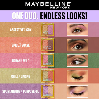 MAYBELLINE EYESHADOW COLOR RIVALS CHILL DARING 3G