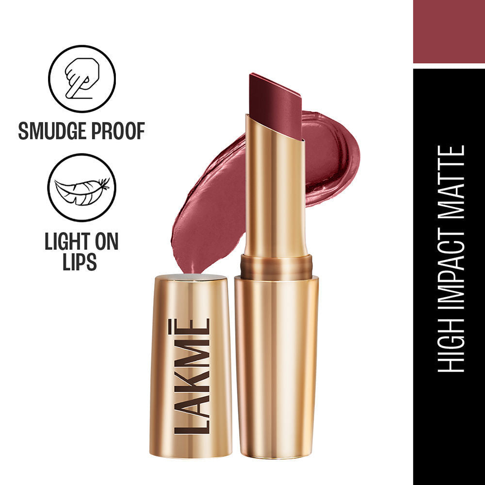 LAKME 9TO5 POWERPLAY PRIMING MATTE LIPSTICK MP8 ROSY SUNDAY 3.6G