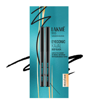 LAKME EYECONIC KAJAL 2IN1 DEEP BLACK