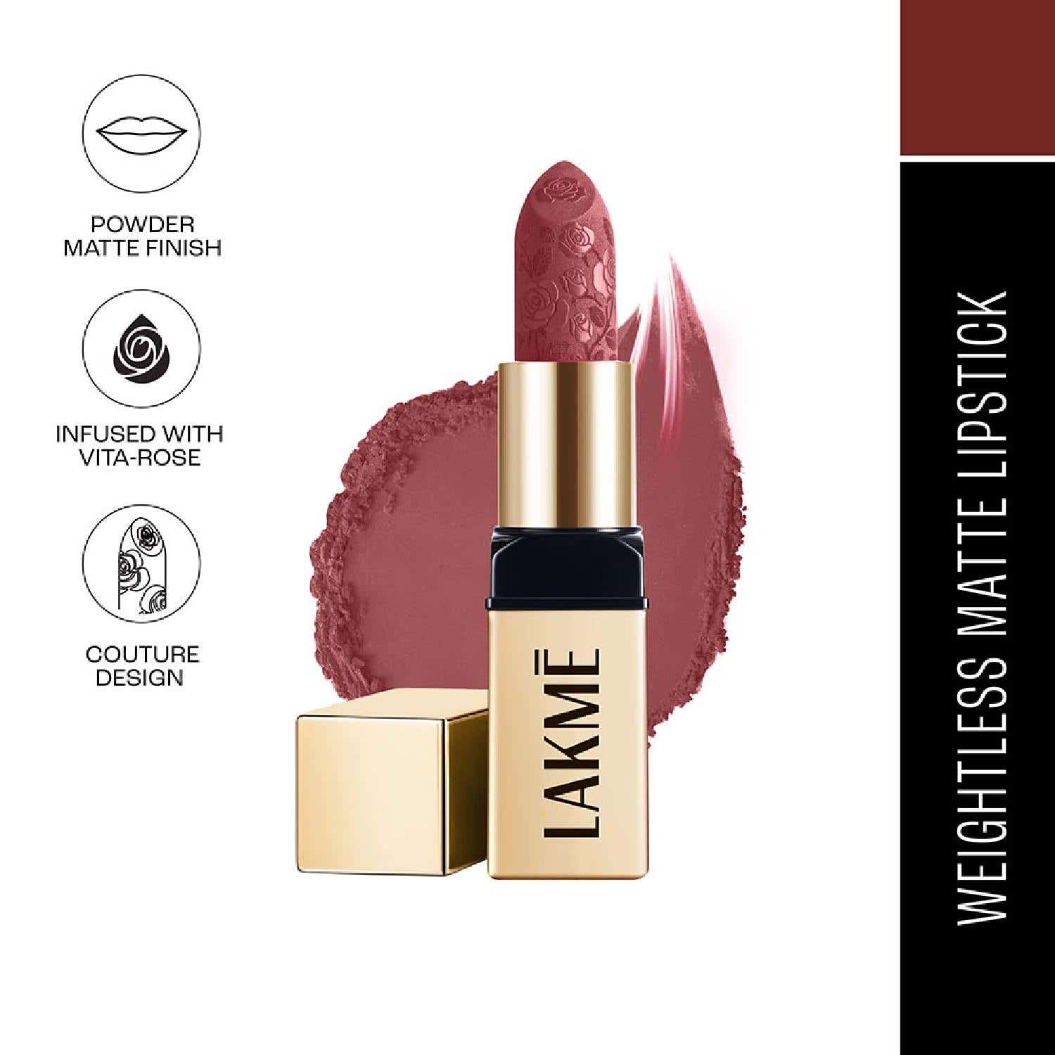 Lakme Rouge Bloom Powder Matte Bullet Brick Bloom